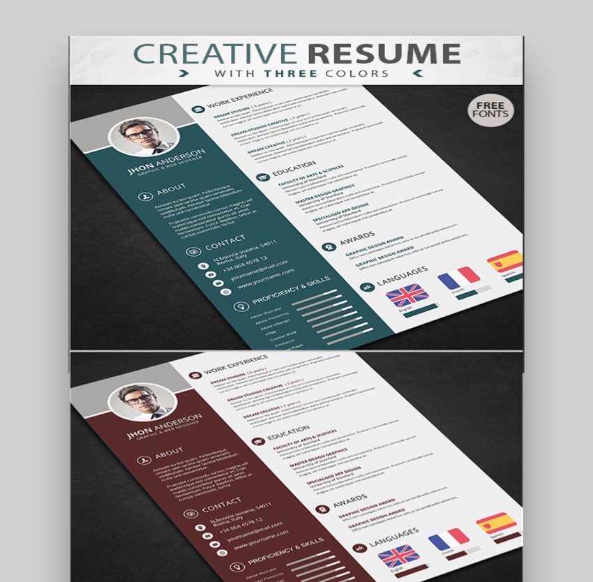 39+ Best (PSD) Resume CV Templates (Photo Formats)